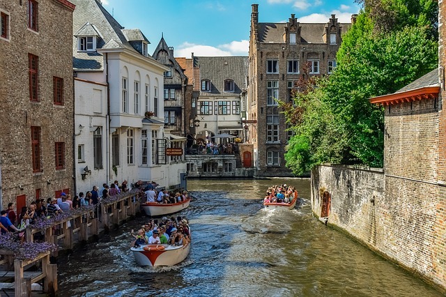 Foto del Muelle del Rosario en Brujas, Bélgica